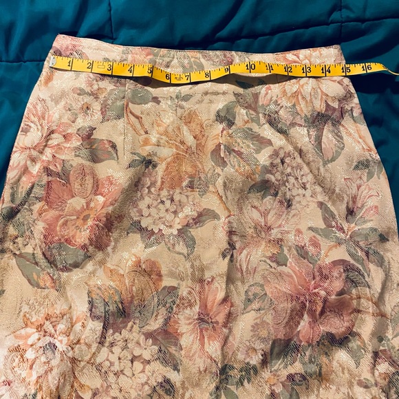 Vintage 90s Michael K & Company Floral Skirt Size 9 - Picture 6 of 9
